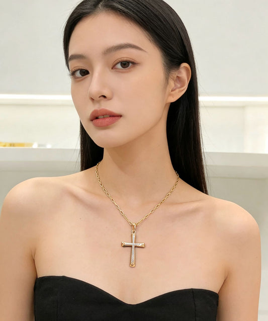 18K Cross Pendant